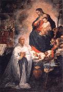 ROELAS, Juan de las Vision of St.Bernard oil on canvas